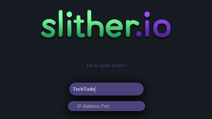 Na página do Slither.io, deixe a caixa de IP em branco e crie um novo jogo (Foto: Reprodução/Tais Carvalho)