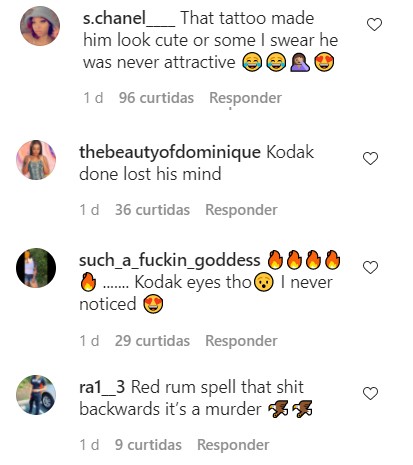Fãs de Kodak Black reagem a tatuagens no rosto dele (Foto: Reprodução / Instagram)