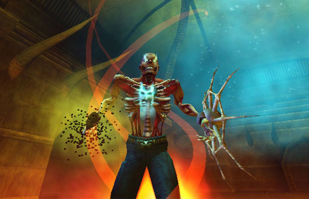 Shadow Man 2econd Coming tentou usar lápides para anunciar o game (Foto: Divulgação/Acclaim)