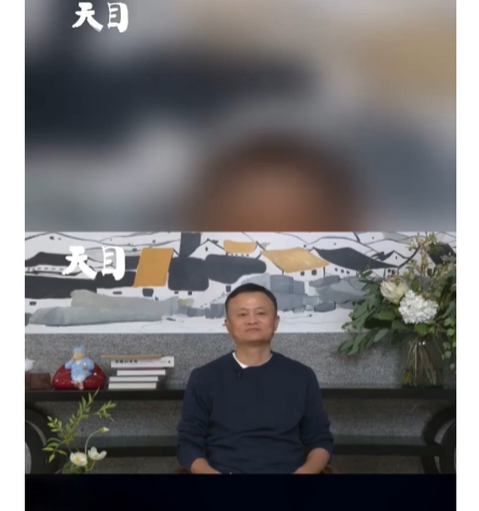 Jack Ma, fundador do Alibaba, ressurge em vídeo após meses sem aparecer em público — Foto: Reprodução/Jzol