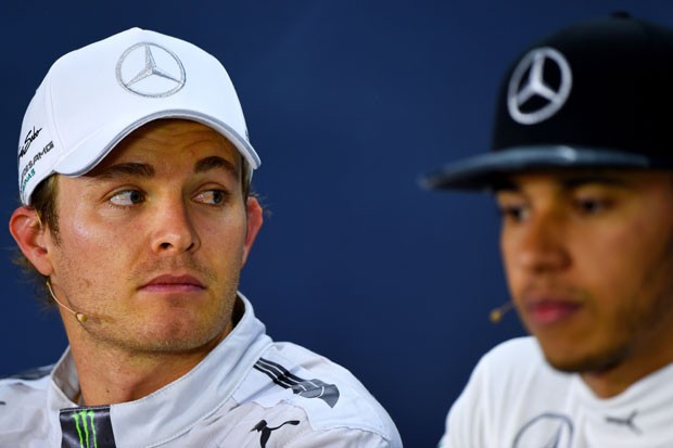 Nico Rosberg e Lewis Hamilton, rivalidade à flor da pele (Foto: Getty Images)