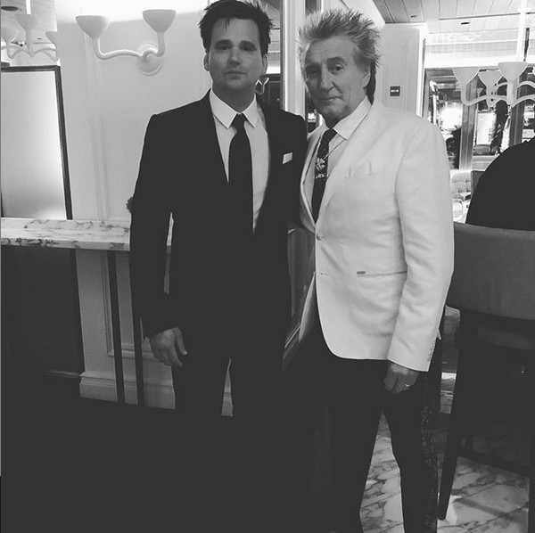 O músico Rod Stewart e o filho Sean Stewart (Foto: Instagram)