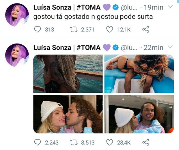 Luísa Sonza posta indireta (Foto: Reprodução/Twitter)