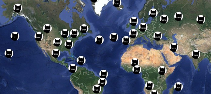 Google Maps gatos (Foto: Reprodução/I Know Where Your Cat Lives)