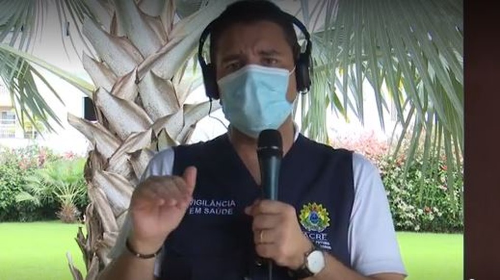 Governador Gladson Cameli diz que alguns médicos não querem trabalhar na linha de frente contra Covid-19 — Foto: Reprodução/Rede Amazônica Acre