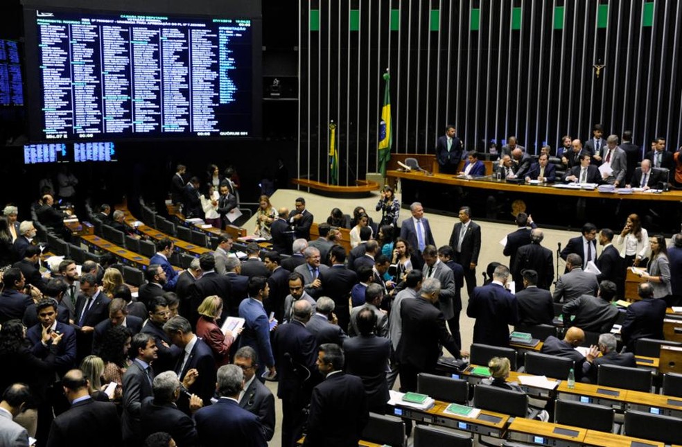 Plenário da Câmara em sessão de votação — Foto: Luis Macedo / Câmara dos Deputados