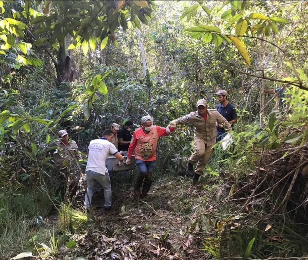 O corpo de Ana Paula foi encontrado na área rural de Juína. — Foto: Rádio Metrô FM Juína