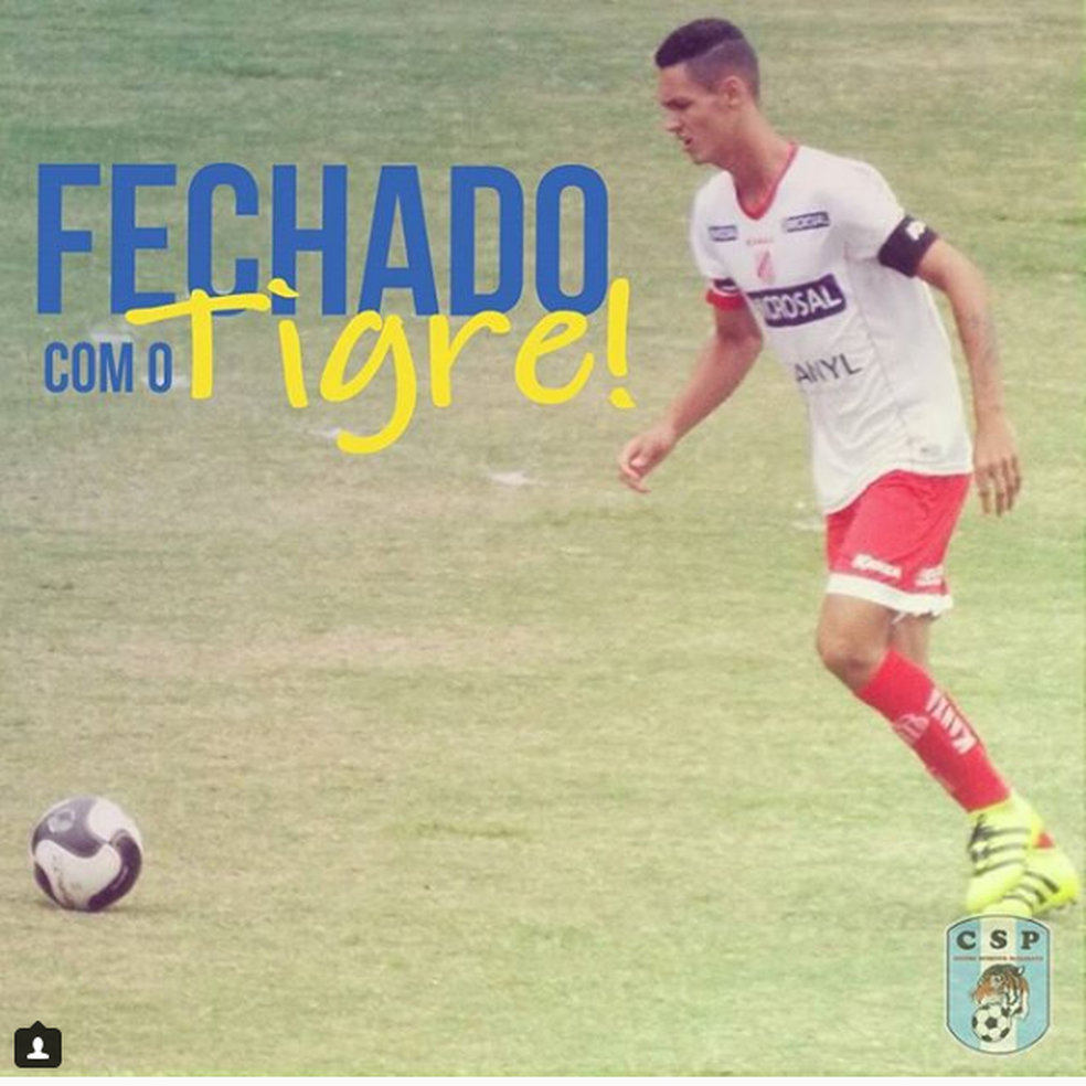 Felipe Almeida volta ao CSP (Foto: Divulgação / Instagram)