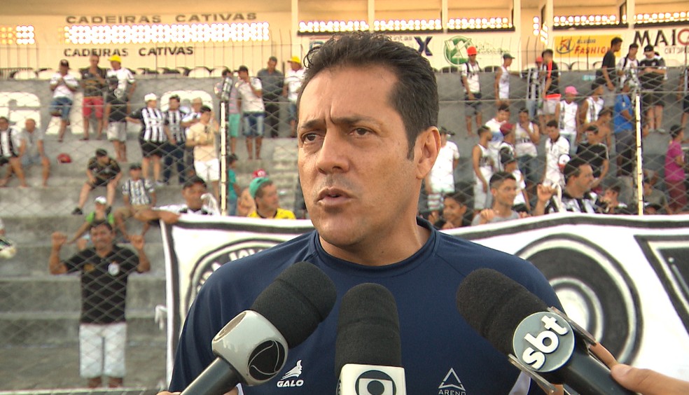 Maurlio Silva substitui Flvio Arajo como tcnico do Treze  Foto: Reproduo/TV Paraba