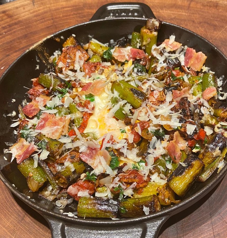Bacon Com Quiabo E Ovo Do Claude Troisgros Receitas Receitas