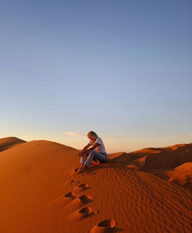 Deserto do Sahara, no Marrocos (Foto: Instagram/ Reprodução)