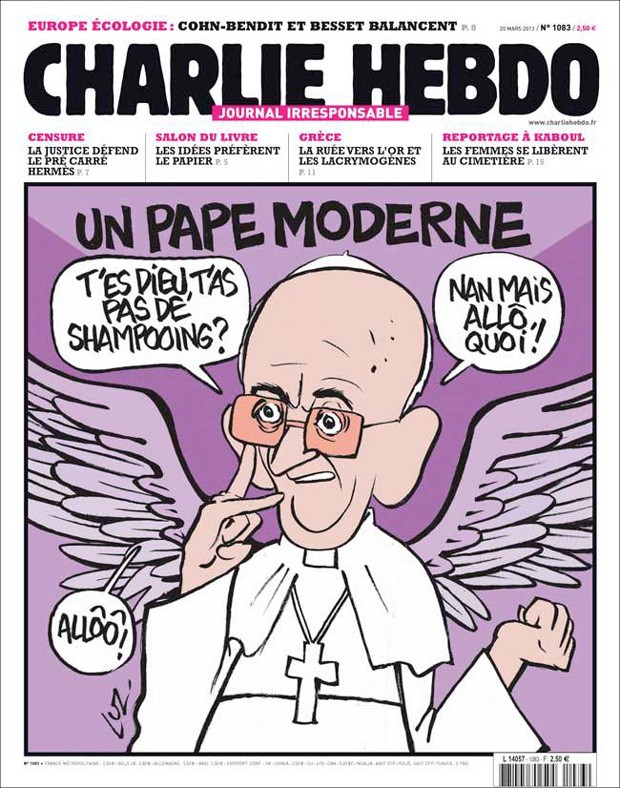 papa 620 (Foto: Reprodução/Facebook Charlie Hebdo)