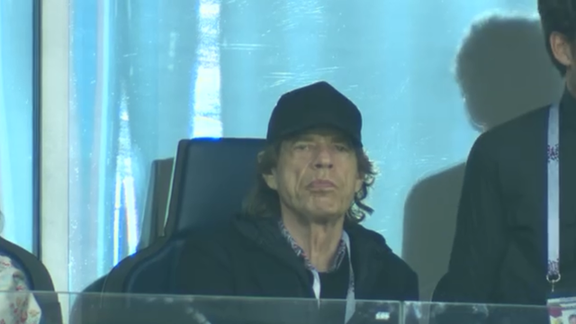 Mick Jagger marca presença em França x Bélgica
