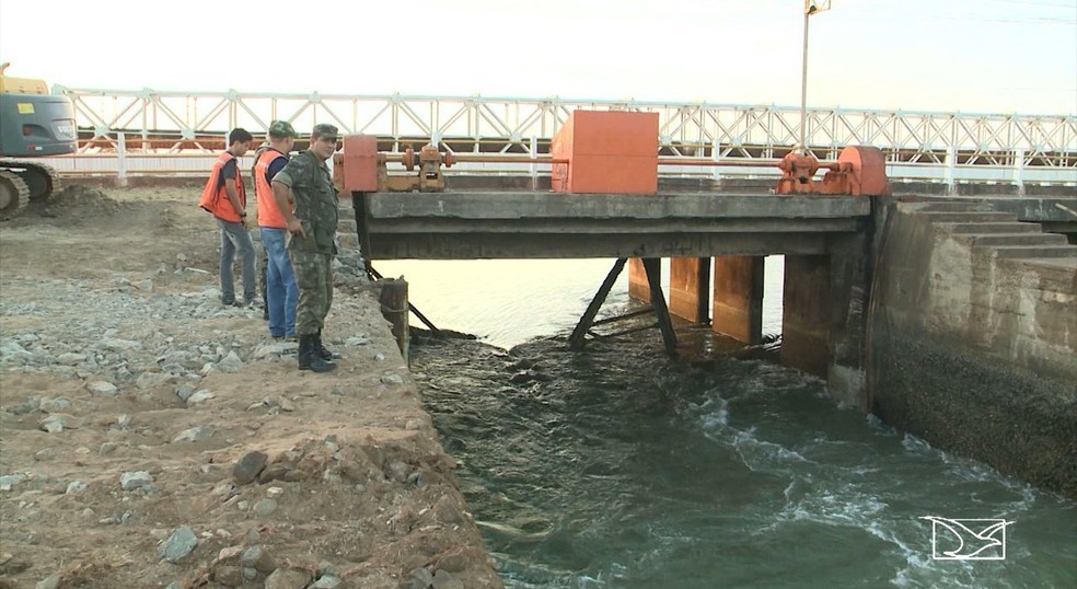 Barragem do Bacanga, em São Luís, também está entre os locais que devem ser vistoriados, segundo o Governo Federal — Foto: Reprodução/TV Mirante