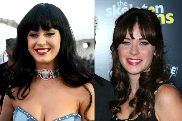 Katy Perry e Zooey Deschanel são bastante parecidas (Foto: Getty Images)