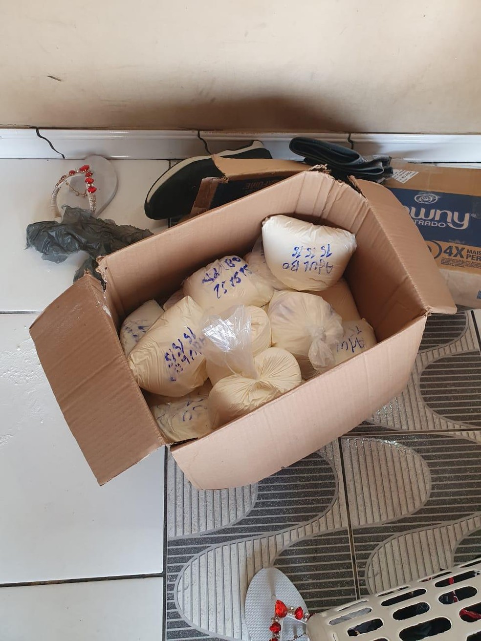 Drogas foram achadas durante Operação Lázaro em Cruzeiro do Sul, interior do Acre  — Foto: Nucom/PF-AC