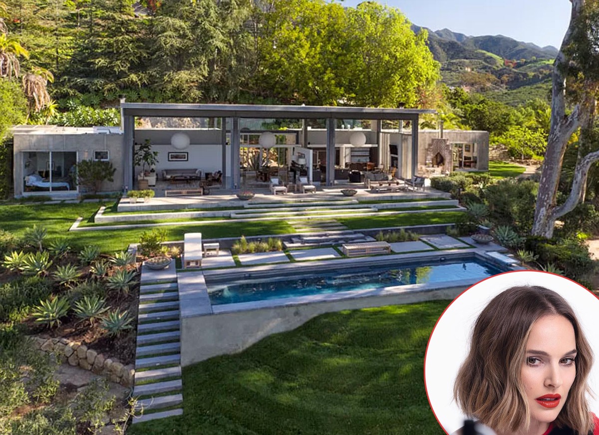 Natalie Portman vendeu sua casa em Montecito por US $ 8 milhões (Foto: Realtor e Reprodução / Instagram)