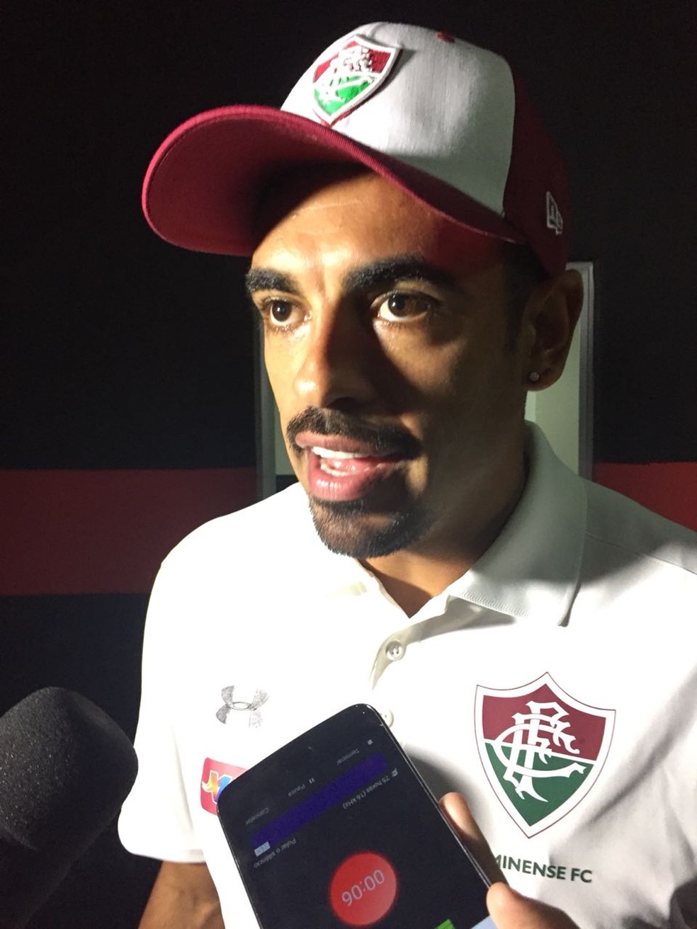 Junior Dutra após estrear pelo Fluminense (Foto: Felipe Siqueira)