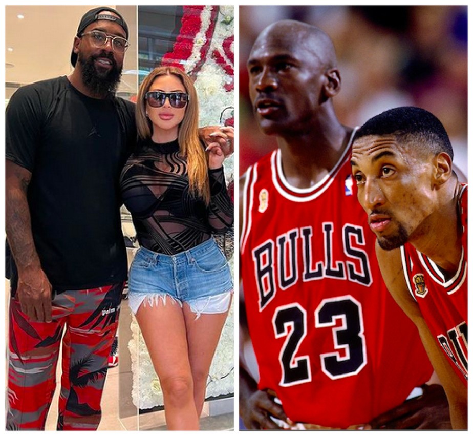 O filho de Michael Jordan, Marcus Jordan, com a ex-esposa de Scottie Pippen, Larsa Pippen