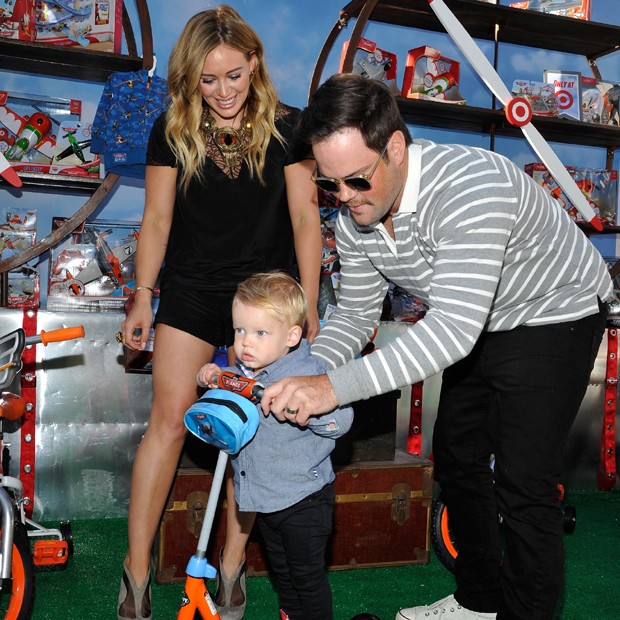 Hilary Duff, Luca e Mike Comrie (Foto: Getty Images)