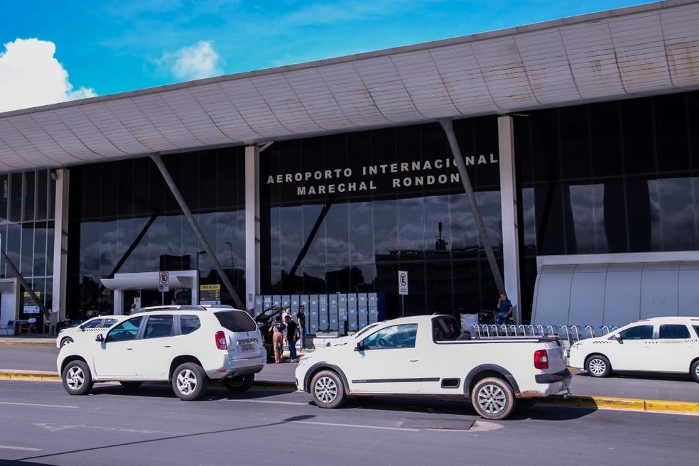 Aeroporto Marechal Rondon fica em Várzea Grande, região metropolitana de Cuiabá — Foto: Rafaella Zanol/Secid-MT