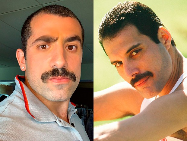 Kaysar Dadour e Freddie Mercury (Foto: Reprodução/Instagram)
