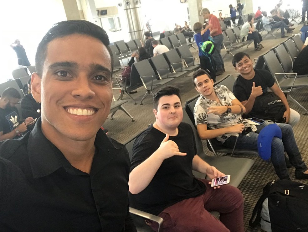 Wendell Lira embarcou nesta terça para Barcelona (Foto: Arquivo Pessoal / Wendell Lira)