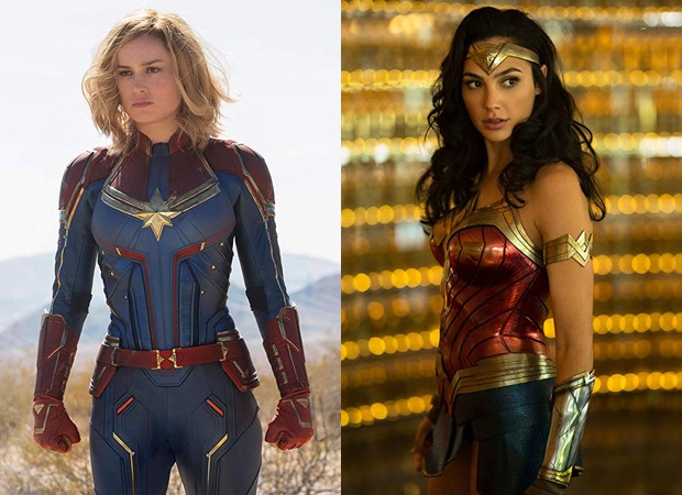Brie Larson, a Capitã Marvel, e Gal Gadot, a Mulher-Maravilha (Foto: Divulgação)