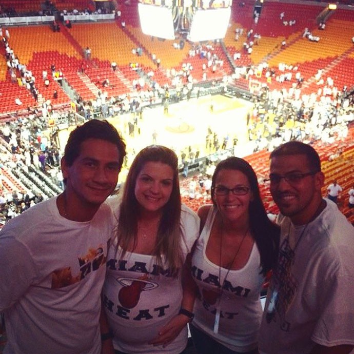 Ganso posta foto no ginásio do Miami Heat após decisão da NBA