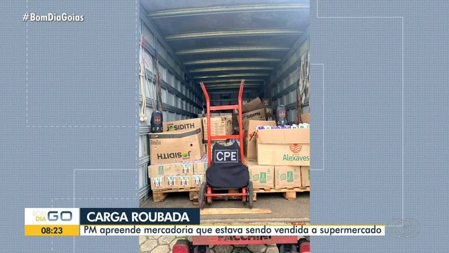 Polcia recupera caixas de sucos roubadas em SP que vieram para Gois
