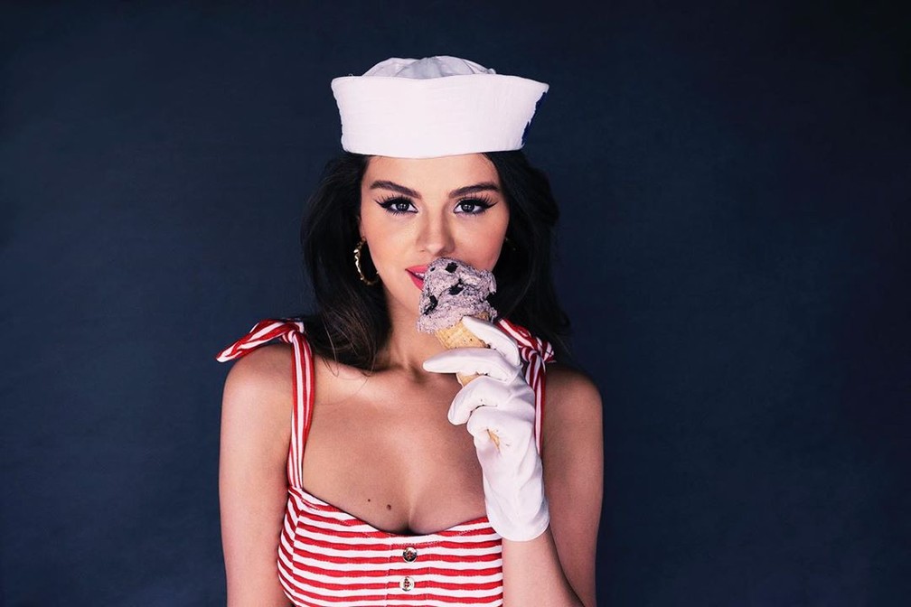 Selena Gomez no clipe da banda Blackpink — Foto: Reprodução/Instagram