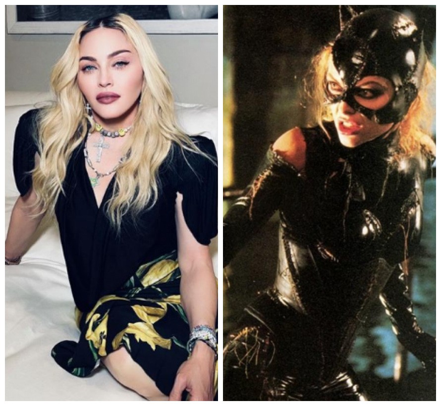 A cantora Madonna recusou o papel da Mulher-Gato em Batman: O Retorno (1992), que acabou com a atriz Michelle Pfeiffer (Foto: Instagram/Reprodução)