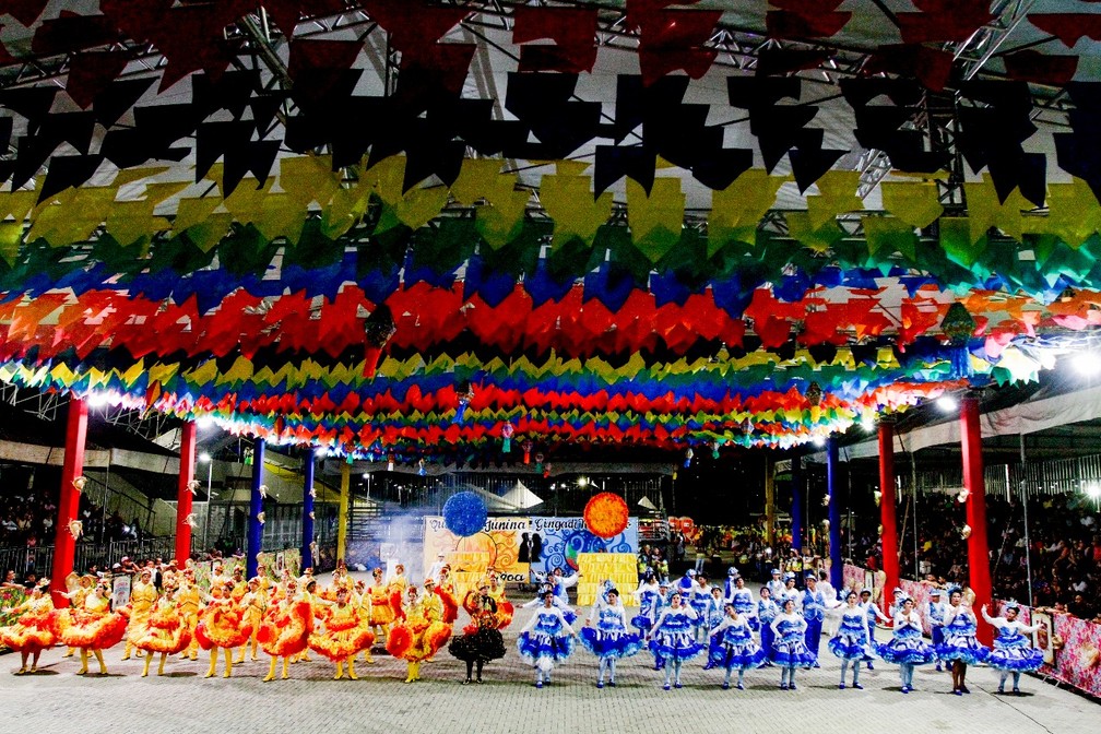 Festival de Quadrilhas Juninas de Natal acontece atÃ© o dia 24 de junho na Arena das Dunas  (Foto: RogÃ©rio Vital )