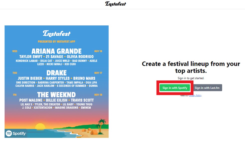 Instafest: como fazer line-up do seu festival de música no Spotify |  Plataformas de streaming | TechTudo