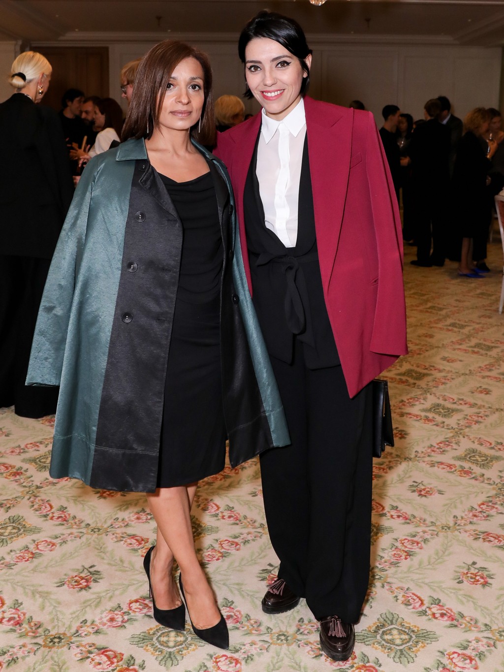Sofia Lucas, editora-chefe da Vogue portuguesa, e Claudia Barros, diretora de moda do título