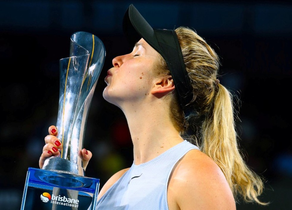 Elina Svitolina é campeã em Brisbane (Foto: Patrick Hamilton/Reuters)