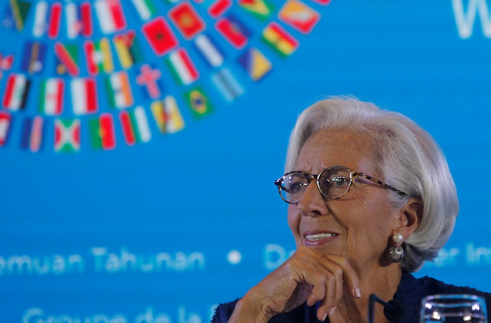 Diretora-gerente do Fundo Monetário Internacional (FMI), Christine Lagarde. — Foto: Johannes P. Christo/Reuters