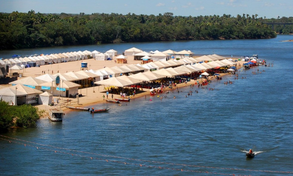 Praia de Pedro Afonso receberá ação do projeto Praia Consciente — Foto: Fernando Alves / Governo do Tocantins