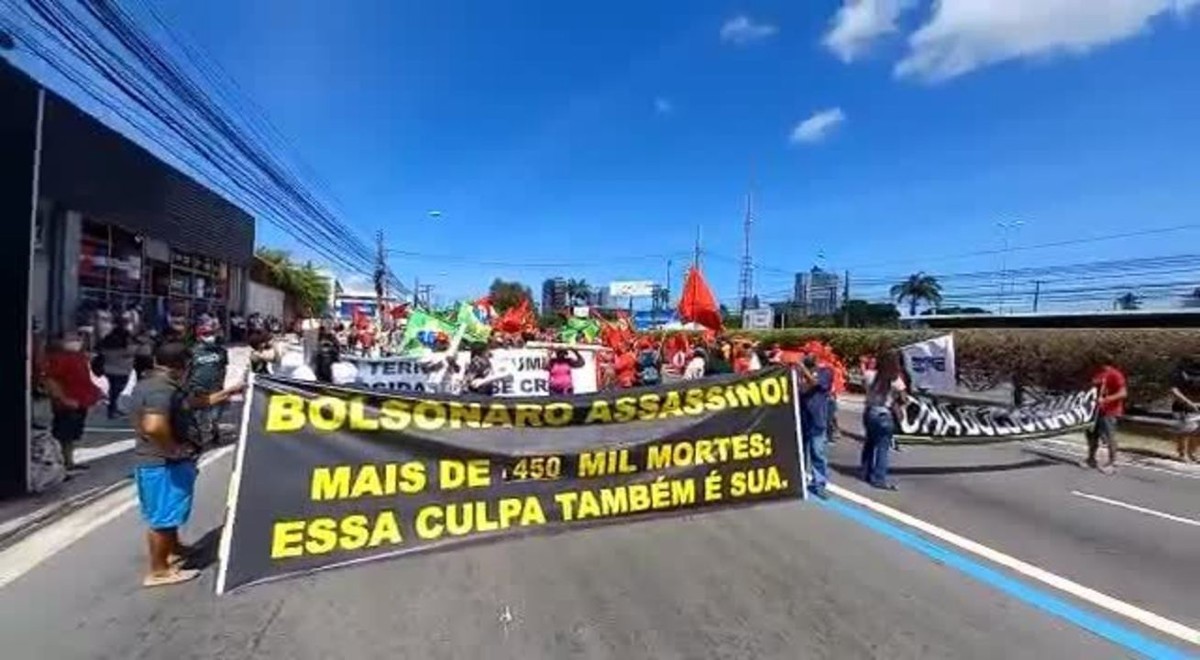 Manifestação contra Bolsonaro é registrada em Maceió ...