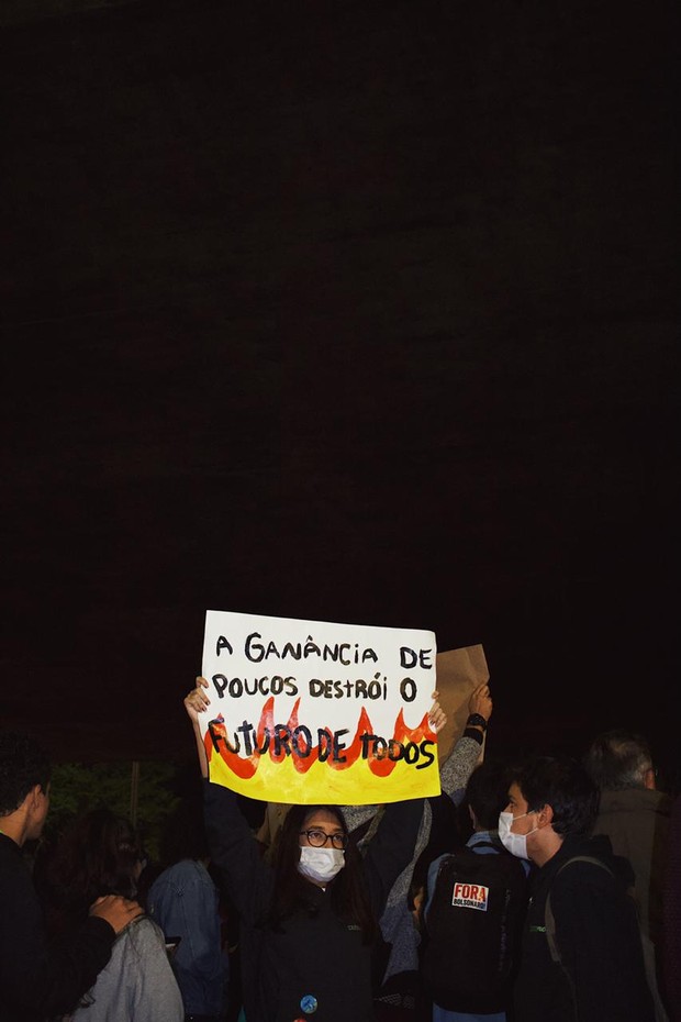 Manifestação em defesa da Amazônia  (Foto: Karla Brights)