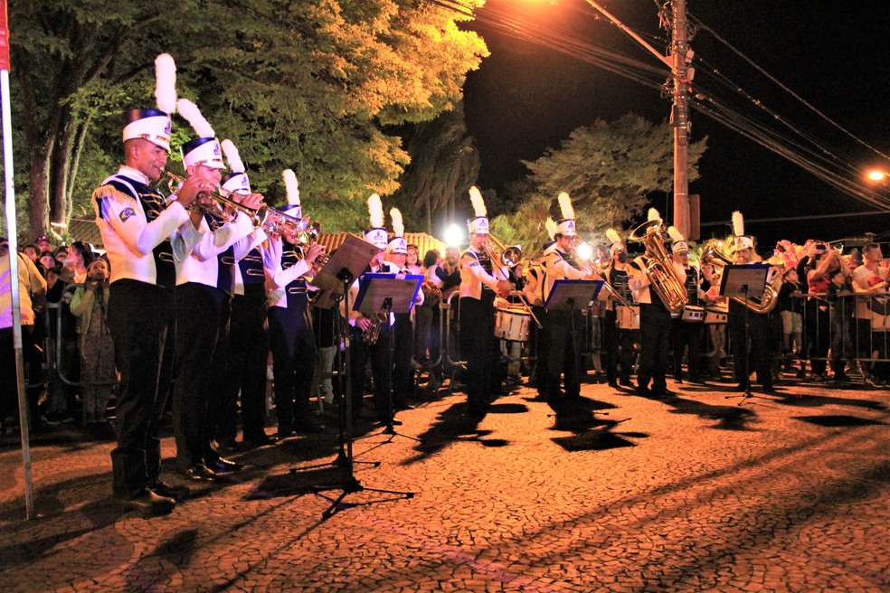 Banda Municipal foi parte da programação de Natal em Avaré  — Foto: Prefeitura de Avaré/Divulgação
