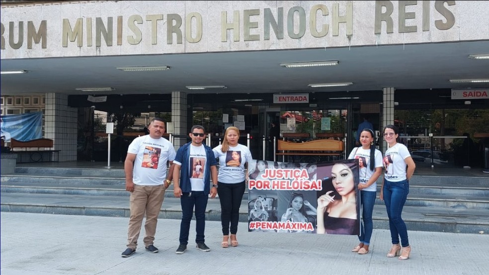 Família de Heloísa acompanhou o julgamento, em Manaus. — Foto: Arquivo pessoal