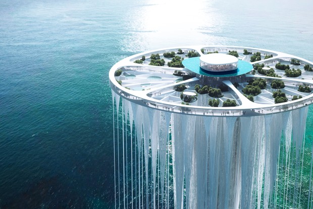 Sou Fujimoto revela novo projeto futurista de torre flutuante na China (Foto:  )