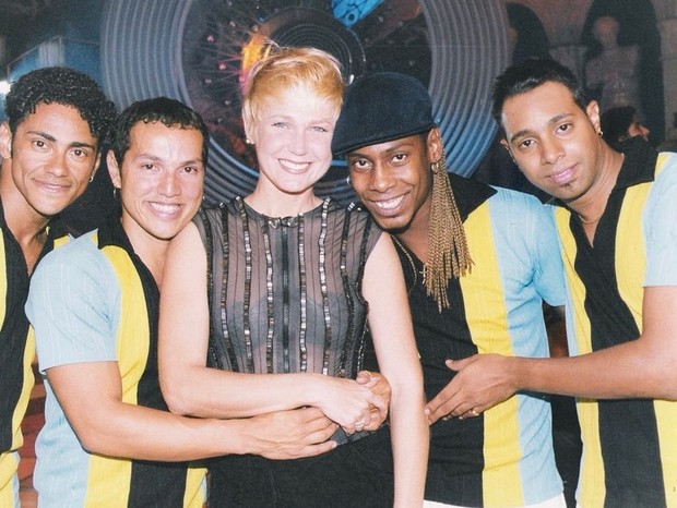 O grupo You Can Dance com Xuxa (Foto: Arquivo pessoal)