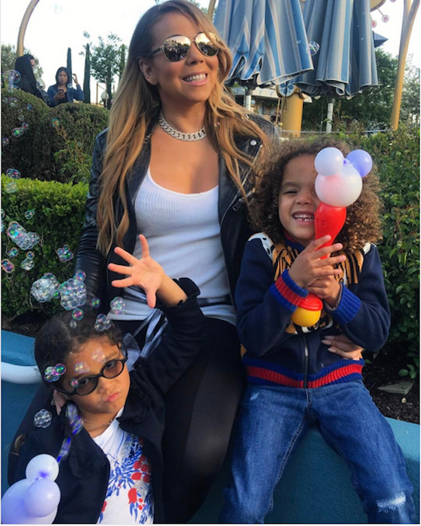 Mariah Carey com os filhos (Foto: Instagram)