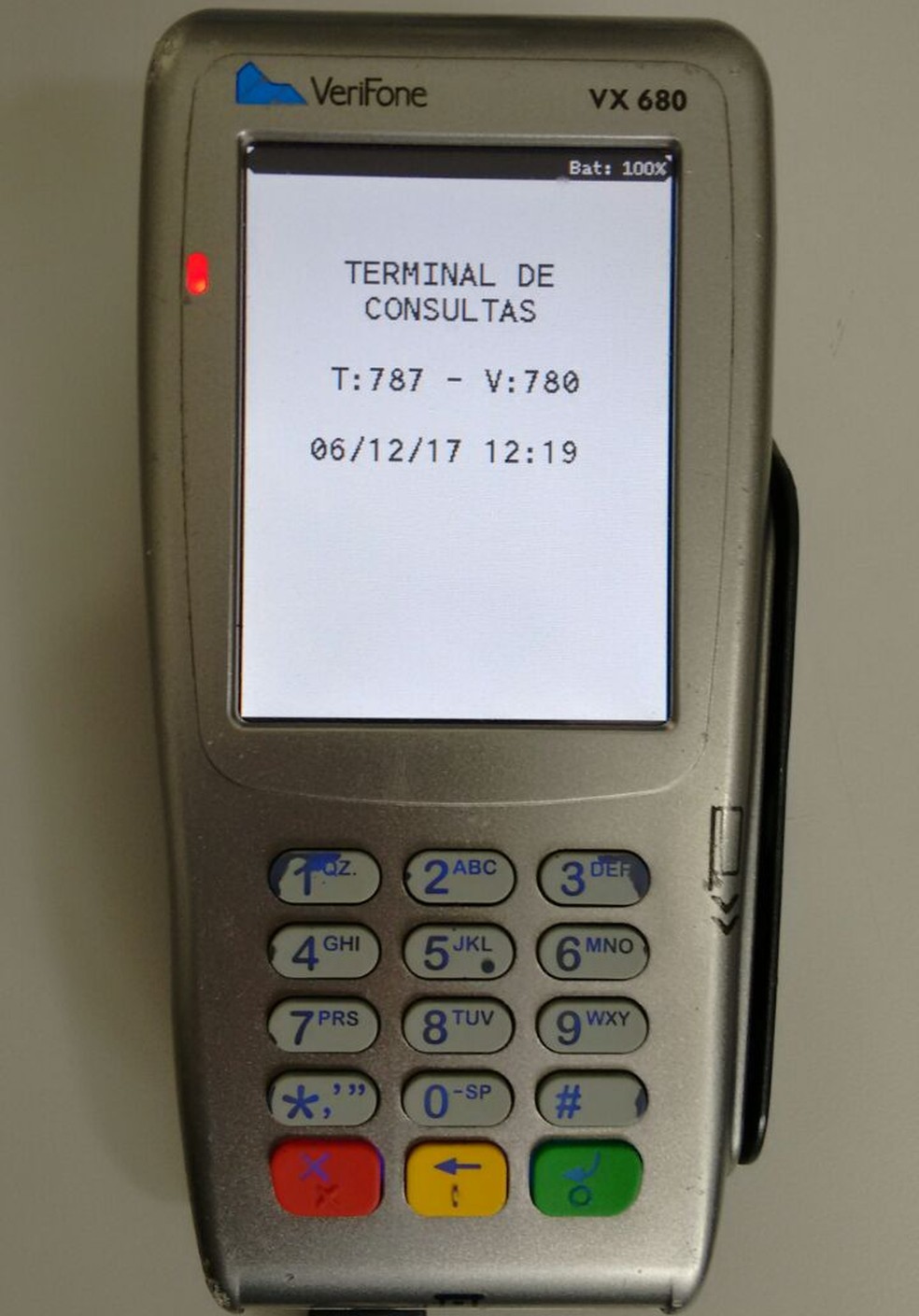 Máquina de cartão é usada em apostas em Presidente Venceslau (Foto: Cedida/Polícia Civil)