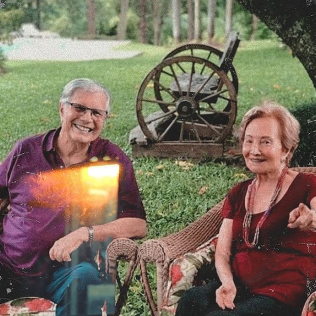 Tarcísio Meira e Glória Menezes  (Foto: Reprodução/Instagram)
