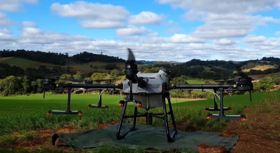 Drone agrícola — Foto: Reprodução/RPC