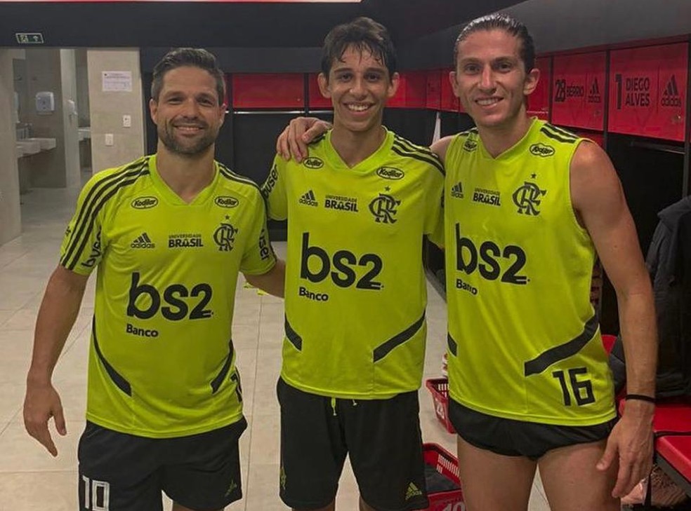Já em 2019, Werton participou de treinamentos com os profissionais — Foto: Arquivo Pessoal