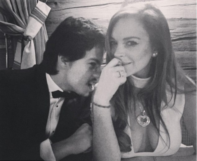 Egor Tarabasov e Lindsay Lohan (Foto: Instagram/Reprodução)
